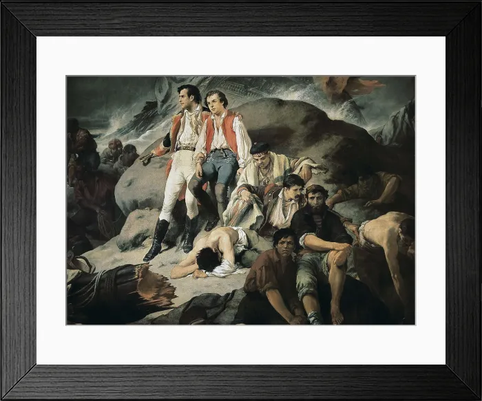 Framed Print : SANS CABOT, Francisco (1834-1881). Battle of Trafalgar, 1805. 1862. Oil on canvas. SPAIN. Madrid. Senate Palace. AISA / Everett Collection**US SALES ONLY** Framed Print : SANS CABOT, Francisco (1834-1881). Battle of Trafalgar, 1805. 1862. Oil on canvas. SPAIN. Madrid. Senate Palace. AISA / Everett Collection**US SALES ONLY**