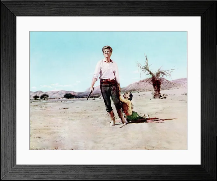Framed Print : THE UNFORGIVEN, from left, Burt Lancaster, Audrey Hepburn, 1960 Framed Print : THE UNFORGIVEN, from left, Burt Lancaster, Audrey Hepburn, 1960