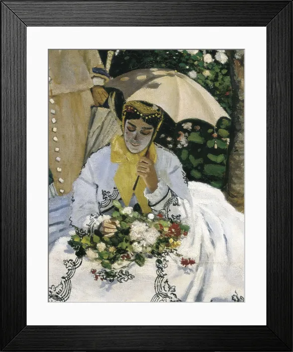 Framed Print : MONET, Claude (1840-1926). Women in the Garden. 1867. Central detail. Impressionism. Oil on canvas. FRANCE. Paris. Muse d'Orsay (Orsay Museum) Framed Print : MONET, Claude (1840-1926). Women in the Garden. 1867. Central detail. Impressionism. Oil on canvas. FRANCE. Paris. Muse d'Orsay (Orsay Museum)