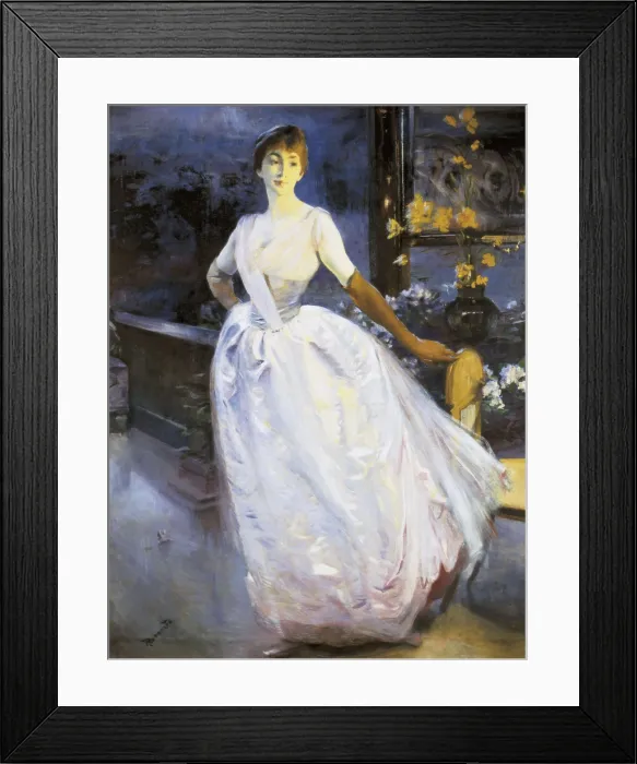 Framed Print : BESNARD, Paul Albert (1849-1934). Madame Roger Jourdain. 1886. Portrait of the Artist's wife in Luxemburg. Impressionism. Oil on canvas. FRANCE. Paris Framed Print : BESNARD, Paul Albert (1849-1934). Madame Roger Jourdain. 1886. Portrait of the Artist's wife in Luxemburg. Impressionism. Oil on canvas. FRANCE. Paris