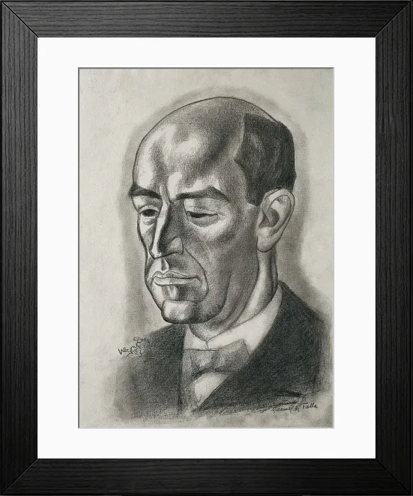 Framed Print : VAZQUEZ DIAZ, Daniel (1882-1969). Manuel de Falla. 1923. Drawing. SPAIN. Granada. Museums of Fine Arts of Granada. AISA / Everett Collection - Image has fine art copyright Framed Print : VAZQUEZ DIAZ, Daniel (1882-1969). Manuel de Falla. 1923. Drawing. SPAIN. Granada. Museums of Fine Arts of Granada. AISA / Everett Collection - Image has fine art copyright