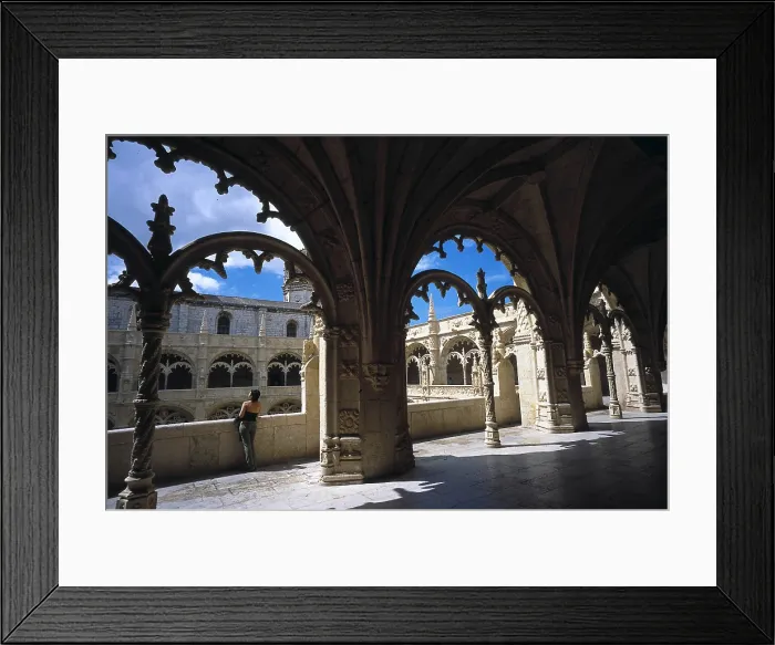 Framed Print : Monastery of the Hieronymites. 1502-1572. PORTUGAL. Lisbon. Monastery of Los Jernimos. Cloister upper section. Manueline style. AISA / Everett Collection**US SALES ONLY** Framed Print : Monastery of the Hieronymites. 1502-1572. PORTUGAL. Lisbon. Monastery of Los Jernimos. Cloister upper section. Manueline style. AISA / Everett Collection**US SALES ONLY**