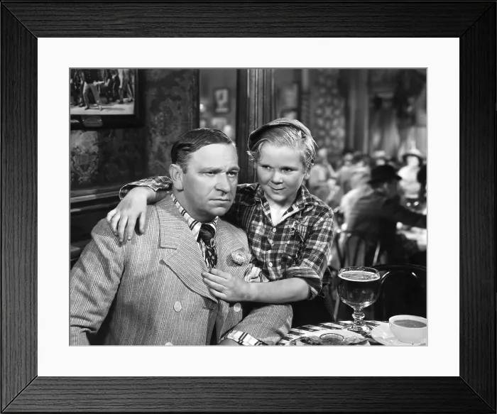 Framed Print : THE BOWERY, Wallace Beery, Jackie Cooper, 1933, TM and Copyright 20th Century Fox Film Corp. All rights reserved