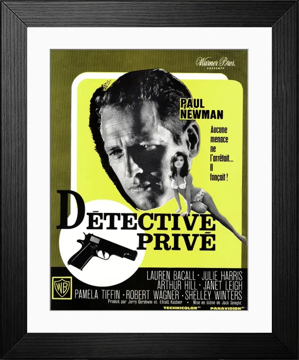 Framed Print : HARPER, (aka DETECTIVE PRIVE), from left: Paul Newman, Pamela Tiffin, 1966 Framed Print : HARPER, (aka DETECTIVE PRIVE), from left: Paul Newman, Pamela Tiffin, 1966