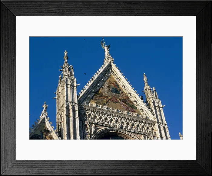 Framed Print : Duomo di Siena. 1150-1380. ITALY. Siena. Cathedral. Main faade, by Giovanni Pisano. Gothic art. Architecture. AISA / Everett Collection**US SALES ONLY** Framed Print : Duomo di Siena. 1150-1380. ITALY. Siena. Cathedral. Main faade, by Giovanni Pisano. Gothic art. Architecture. AISA / Everett Collection**US SALES ONLY**