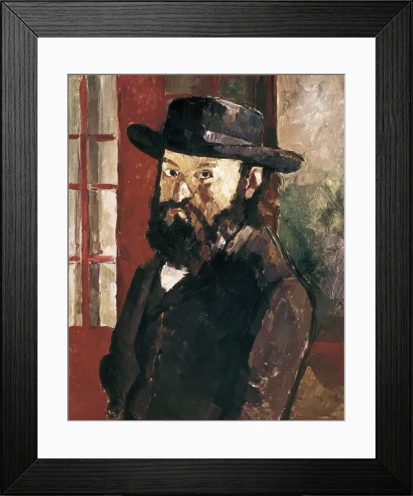 Framed Print : CEZANNE, Paul (1839-1906). Self-portrait. 1879-1882. Impressionism. Oil on canvas. SWITZERLAND. Bern. Fine Arts Museum. AISA / Everett Collection**US SALES ONLY**