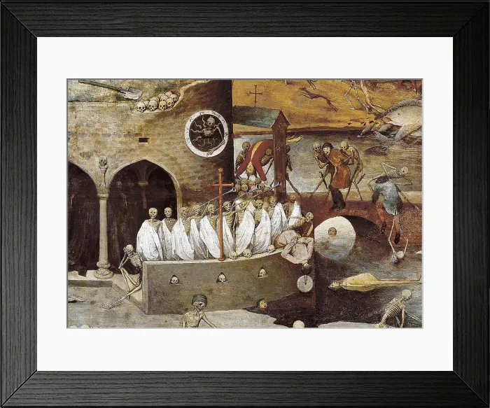 Framed Print : Breugel, Pieter, The Elder, called 'Peasant Bruegel' (1525-1569). The Triumph of Death. ca. 1562. Left-hand central detail