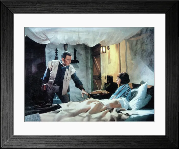 Framed Print : HATARI!, from left: John Wayne, Elsa Martinelli, 1962