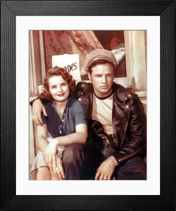 Framed Print : THE WILD ONE, Mary Murphy, Marlon Brando, 1953 Framed Print : THE WILD ONE, Mary Murphy, Marlon Brando, 1953