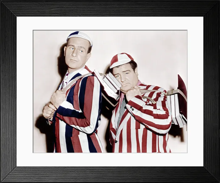 Framed Print : HERE COME THE CO-EDS, from left: Bud Abbott, Lou Costello, 1945 Framed Print : HERE COME THE CO-EDS, from left: Bud Abbott, Lou Costello, 1945