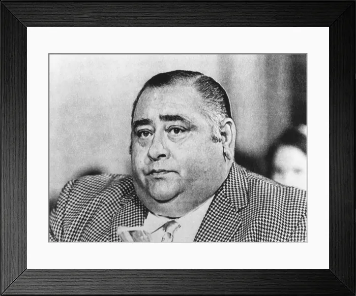 Framed Print : Vincent Charles Teresa, a.k.a. Fat Vinnie, became an informer after his 1971 arrest