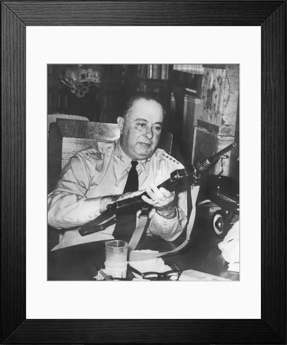 Framed Print : Nicaragua President Anastasio Somoza challenged Pres. Figueres of Costa Rica to a duel. Jan. 12, 1955 Framed Print : Nicaragua President Anastasio Somoza challenged Pres. Figueres of Costa Rica to a duel. Jan. 12, 1955