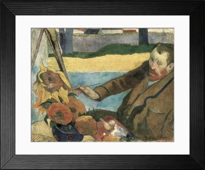 Framed Print : GAUGUIN, Paul (1848-1903). Van Gogh Painting Sunflowers. 1888. NETHERLANDS. Amsterdam. Van Gogh Museum. Post-Impressionism. Oil on canvas. AISA / Everett Collection**US SALES ONLY** Framed Print : GAUGUIN, Paul (1848-1903). Van Gogh Painting Sunflowers. 1888. NETHERLANDS. Amsterdam. Van Gogh Museum. Post-Impressionism. Oil on canvas. AISA / Everett Collection**US SALES ONLY**