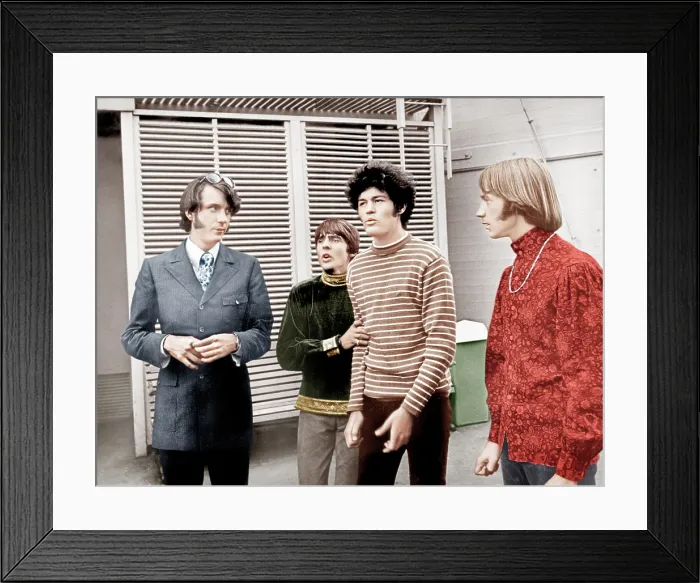 Framed Print : HEAD, from left: Michael Nesmith, Davy Jones, Micky Dolenz, Peter Tork, (aka The Monkees), 1968 Framed Print : HEAD, from left: Michael Nesmith, Davy Jones, Micky Dolenz, Peter Tork, (aka The Monkees), 1968