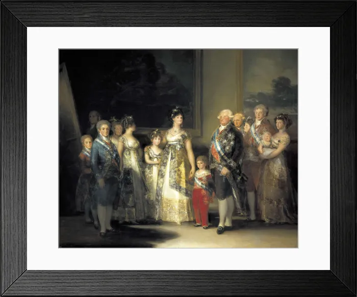 Framed Print : AISA / Everett Collection GOYA Y LUCIENTES, Francisco de (1746-1828). Charles IV and his family. 1800 Framed Print : AISA / Everett Collection GOYA Y LUCIENTES, Francisco de (1746-1828). Charles IV and his family. 1800