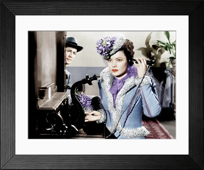Framed Print : HEAVEN CAN WAIT, from left: Don Ameche, Gene Tierney, 1943. 20th Century Fox, TM & Copyright, courtesy Everett Collection