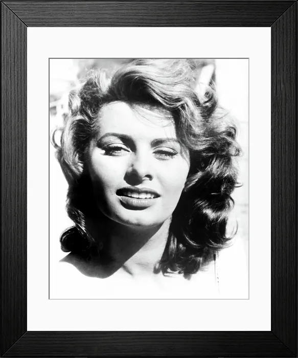 Framed Print : Sophia Loren, ca. mid-1950s Framed Print : Sophia Loren, ca. mid-1950s