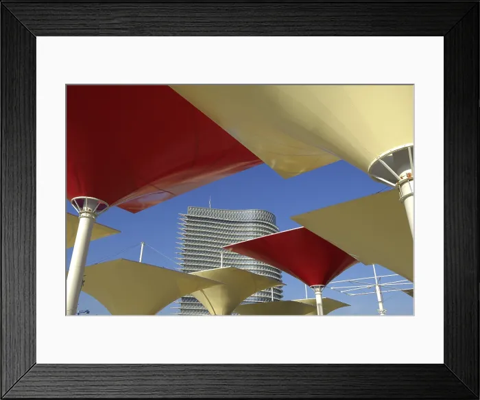 Framed Print : SPAIN. Zaragoza. Expo Zaragoza 2008. Water Tower, by Enrique de Teresa. Architecture. AISA / Everett Collection - Image has fine art copyright