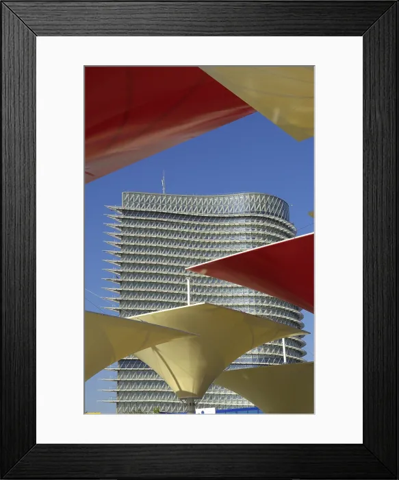 Framed Print : SPAIN. Zaragoza. Expo Zaragoza 2008. Water Tower, by Enrique de Teresa. Architecture. AISA / Everett Collection - Image has fine art copyright
