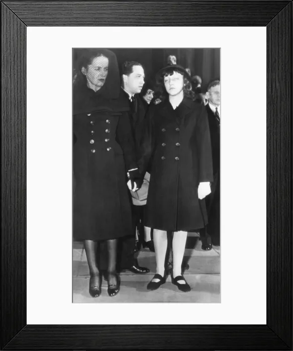 Framed Print : Leaving funeral services for Harry Hopkins at St. Bartholomew's Episcopal Church, NYC. Feb Framed Print : Leaving funeral services for Harry Hopkins at St. Bartholomew's Episcopal Church, NYC. Feb
