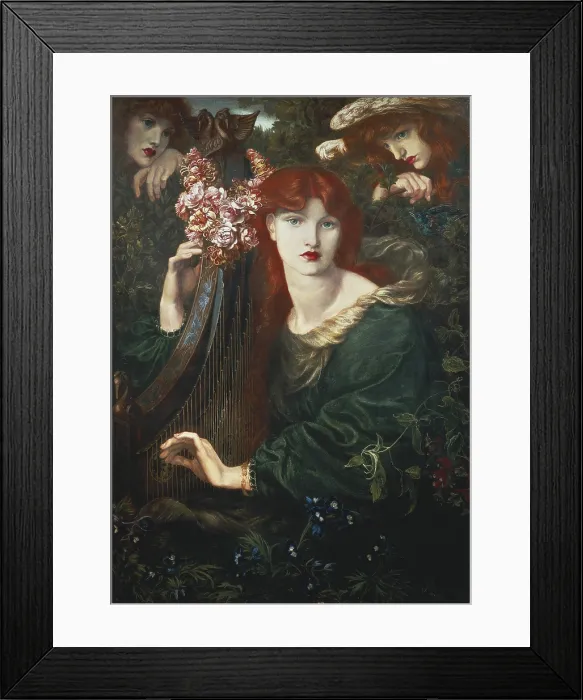 Framed Print : ROSSETTI, Dante Gabriel (1828-1882). La Ghirlandata. 1873. Pre-Raphaelite art. Oil on canvas. UNITED KINGDOM. London. Guildhall Art Gallery Framed Print : ROSSETTI, Dante Gabriel (1828-1882). La Ghirlandata. 1873. Pre-Raphaelite art. Oil on canvas. UNITED KINGDOM. London. Guildhall Art Gallery