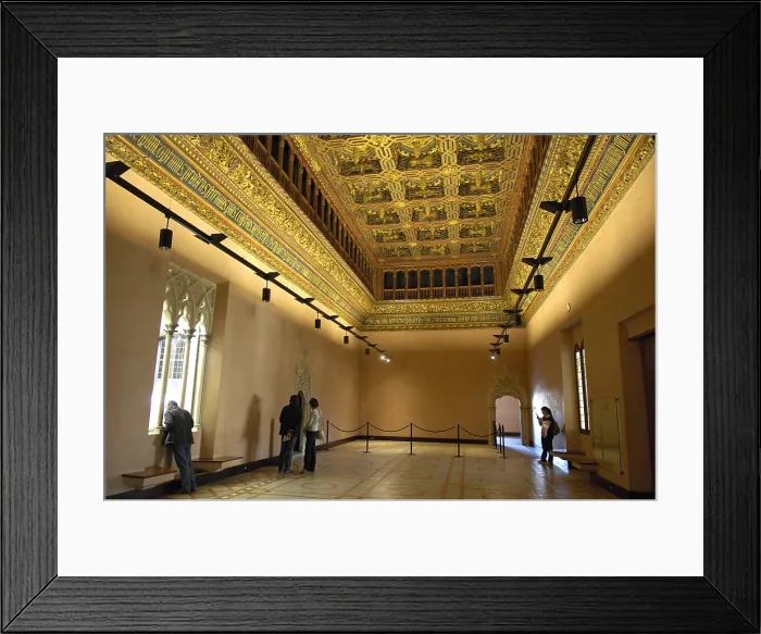 Framed Print : Aljaferia Palace. 11th c. SPAIN. Zaragoza. La Aljaferia Palace. Aljafera Palace. Throne Hall. Hispano-Moresque art. Taifas Kingdoms period. Architecture Framed Print : Aljaferia Palace. 11th c. SPAIN. Zaragoza. La Aljaferia Palace. Aljafera Palace. Throne Hall. Hispano-Moresque art. Taifas Kingdoms period. Architecture