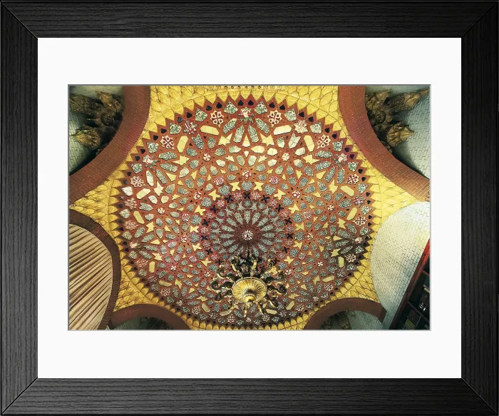 Framed Print : DOMENECH I ROURA, Pere (1881-1962); DOMENECH I MONTANER, Lluis (1850-1923). Hospital de la Santa Creu i de Sant Pau (Saint Paul's and Holy Cross Hospital). SPAIN. Barcelona