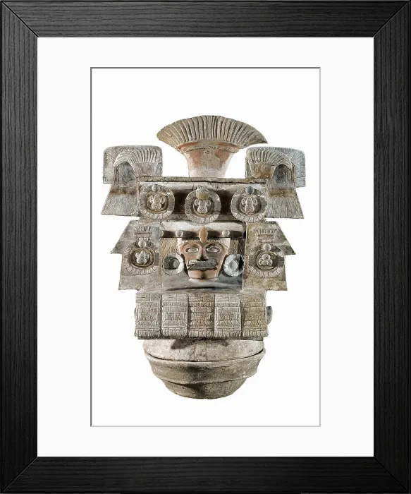 Framed Print : Cense. 500-700. Teotihuacan culture. Terra-cotta. MEXICO. Mexico City. National Museum of Anthropology. Proc: MEXICO. FEDERAL DISTRICT. AISA / Everett Collection**US SALES ONLY**