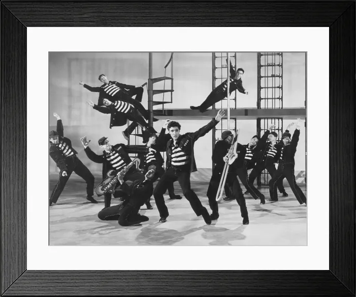Framed Print : JAILHOUSE ROCK, Elvis Presley (center), 1957