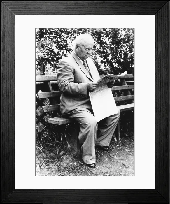Framed Print : Retired Premier Nikita Khrushchev following his ouster from Premiership on Oct. 15, 1964. He lived in Moscow until his death in Sept. 1971. (CSU_2015_8_563) Framed Print : Retired Premier Nikita Khrushchev following his ouster from Premiership on Oct. 15, 1964. He lived in Moscow until his death in Sept. 1971. (CSU_2015_8_563)