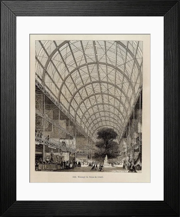Framed Print : Paris (19th c.). Transept of the Crystal Palace of Les Halles. Etching. SPAIN. Madrid. Instituto Geolgico y Minero de Espaa. AISA / Everett Collection**US SALES ONLY** Framed Print : Paris (19th c.). Transept of the Crystal Palace of Les Halles. Etching. SPAIN. Madrid. Instituto Geolgico y Minero de Espaa. AISA / Everett Collection**US SALES ONLY**