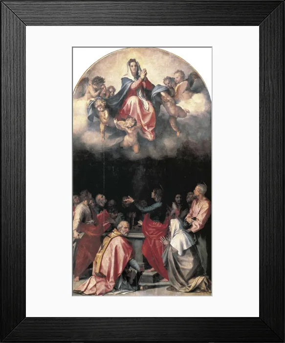 Framed Print : SARTO, Andrea del (1486-1531). Assumption of the Virgin. 1527. Renaissance art. Cinquecento. Oil on wood. ITALY. Florence. Pitti Palace. AISA / Everett Collection**US SALES ONLY** Framed Print : SARTO, Andrea del (1486-1531). Assumption of the Virgin. 1527. Renaissance art. Cinquecento. Oil on wood. ITALY. Florence. Pitti Palace. AISA / Everett Collection**US SALES ONLY**