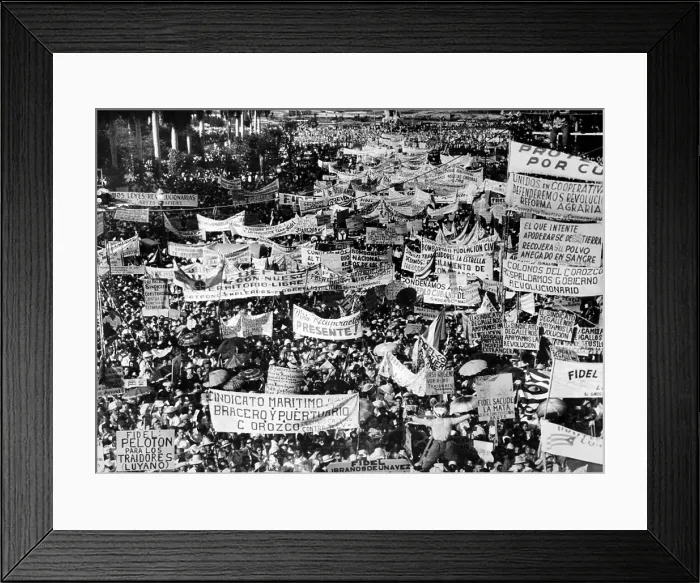 Framed Print : Castro Rally in Havana, Nov. 1959, during the first year of Castro's government. (CSU_ALPHA_1612) CSU Archives / Everett Collection