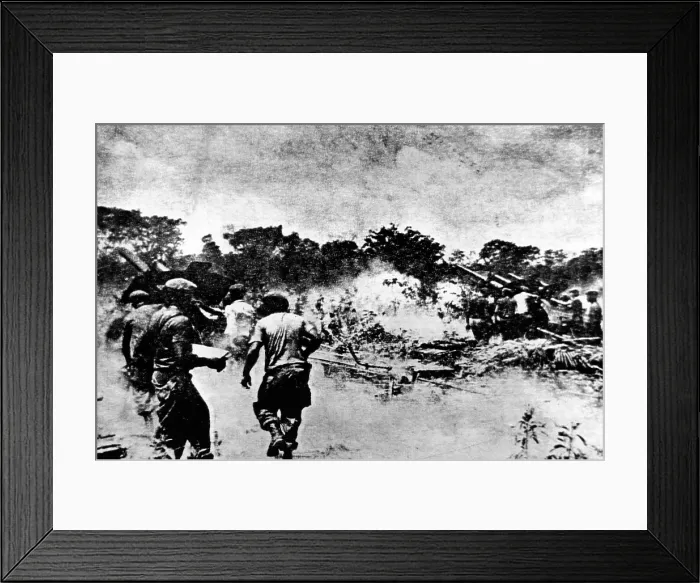 Framed Print : Bay of Pigs Invasion, April 25, 1961. This photograph appeared in the Cuban newspaper Revolusion