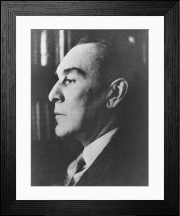 Framed Print : Ring Lardner, (Ringgold Wilmer Lardner) ca. 1926. He was an American sports columnist and short story writer