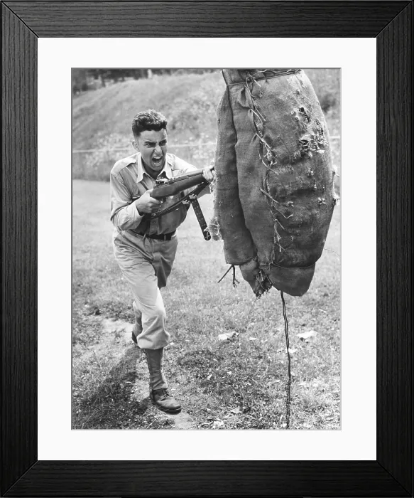 Framed Print : Anastasio Somoza Jr. as a West Point Cadet in summer training, July 1946. He was the illegitimate son of President Anastasio Somoza