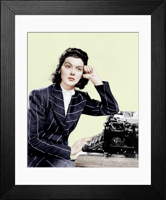 Framed Print : HIS GIRL FRIDAY, Rosalind Russell, 1940