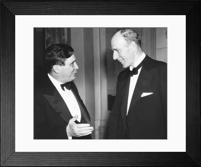 Framed Print : Lord and Lady Halifax arriving at the British Embassy in Washington, D.C. Jan. 24, 1941