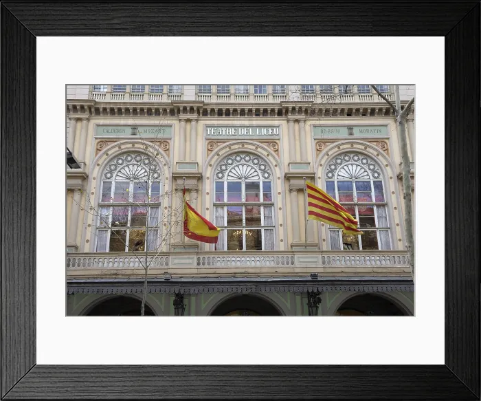 Framed Print : SPAIN. Barcelona. Gran Teatre del Liceu. Gran Teatre del Liceu (Barcelona Opera House). AISA / Everett Collection**US SALES ONLY**