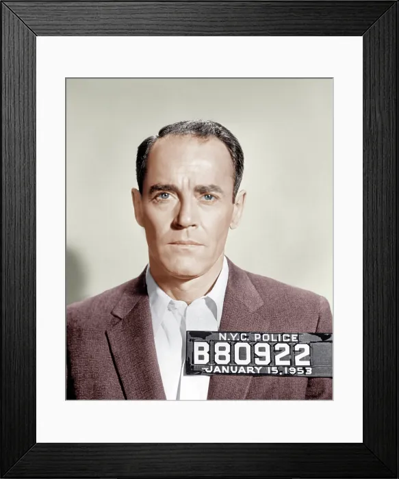 Framed Print : THE WRONG MAN, Henry Fonda, 1956