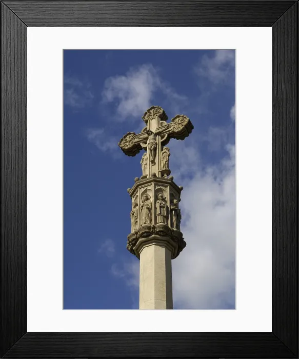 Framed Print : SPAIN. Barcelona. Monastery of Pedralbes. Pedralbes Cross. AISA / Everett Collection**US SALES ONLY**