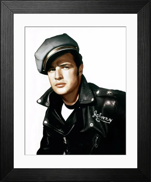 Framed Print : THE WILD ONE, Marlon Brando, 1954 Framed Print : THE WILD ONE, Marlon Brando, 1954