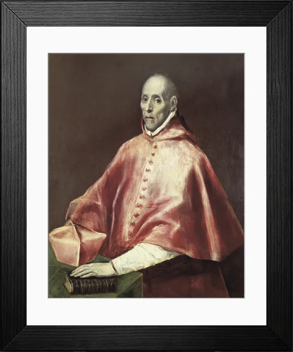 Framed Print : Greco, Domnikos Theotokpoulos, called El (1541-1614). Portrait of Cardinal Tavera. 1608 - 1614. Mannerism art. Oil on canvas. SPAIN. Toledo. Hospital de Tavera Framed Print : Greco, Domnikos Theotokpoulos, called El (1541-1614). Portrait of Cardinal Tavera. 1608 - 1614. Mannerism art. Oil on canvas. SPAIN. Toledo. Hospital de Tavera