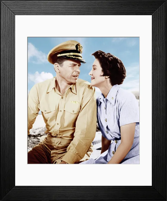 Framed Print : HELLCATS OF THE NAVY, from left: Ronald Reagan, Nancy Davis, 1957