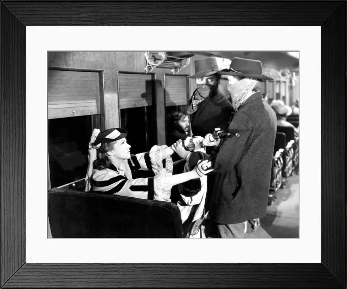 Framed Print : JESSE JAMES, Nancy Kelly, Tyrone Power, John Carradine, 1939, TM & Copyright (c) 20th Century Fox Film Corp. / courtesy Everett Collection