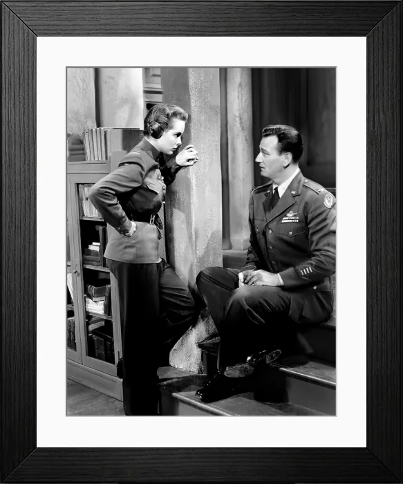Framed Print : JET PILOT, from left: Janet Leigh, John Wayne, 1950, (released 1957)