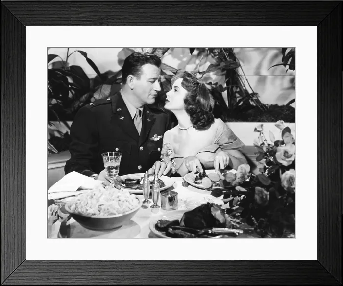 Framed Print : JET PILOT, from left: John Wayne, Janet Leigh, 1950, (released 1957)