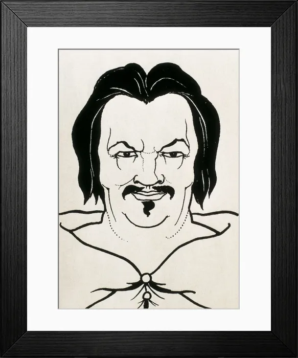 Framed Print : BEARDSLEY, Aubrey Vincent (1872-1898). Balzac. 1890s. Design of the covers of 'Scenes of Parisian Life' from 'La Comdie humaine' of Balzac. Engraving Framed Print : BEARDSLEY, Aubrey Vincent (1872-1898). Balzac. 1890s. Design of the covers of 'Scenes of Parisian Life' from 'La Comdie humaine' of Balzac. Engraving