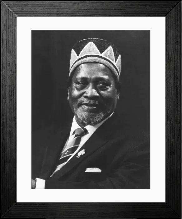Framed Print : Jomo Kenyatta, President of Kenya from 1964 until his death in 1978