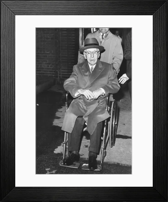Framed Print : James T. Lee, 86-year-old maternal grandfather of Jacqueline Kennedy Onassis. Feb, 13, 1964